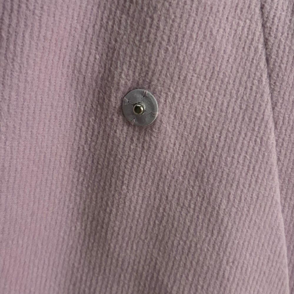 bebe Pink Trench Coat with Faux-Fur Collar and Cuffs 4033 - Picture 5 of 15